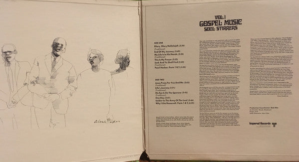 The Soul Stirrers : Gospel Music Vol. 1 (LP, Comp, Gat)