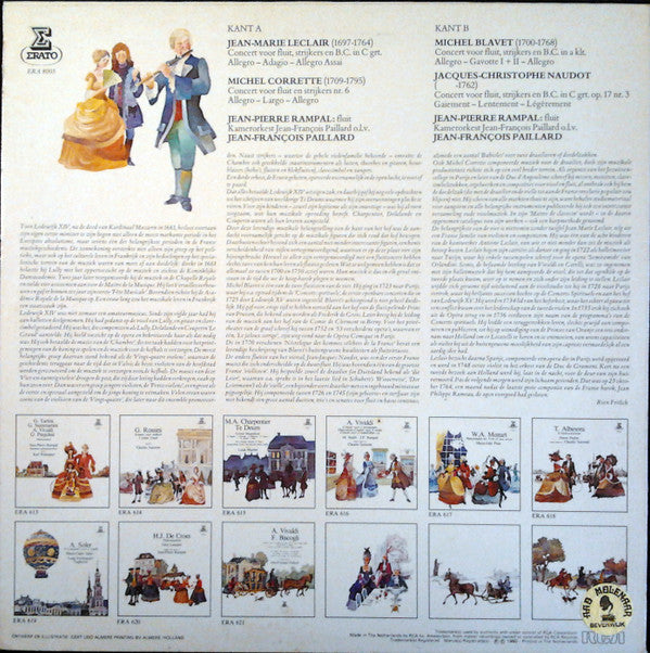 Jean-Marie Leclair, Michel Corrette, Michel Blavet, Jacques-Christophe Naudot : 4 Fluitconcerten (LP)