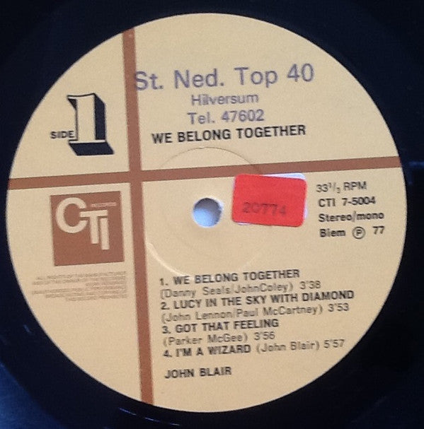 John Blair : We Belong Together (LP, Album)