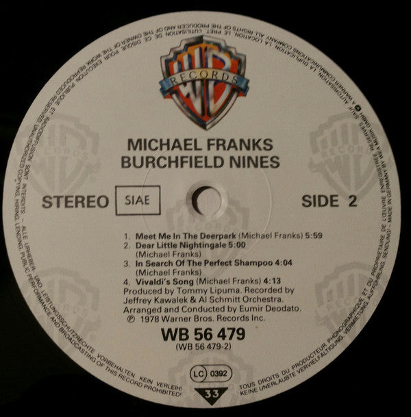 Michael Franks : Burchfield Nines (LP, Album)
