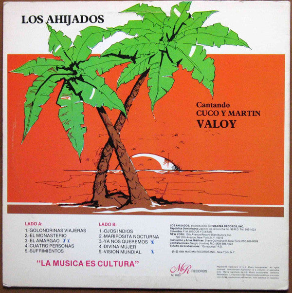 Los Ahijados, Cuco Valoy, Martin Valoy : Ritmo Tipico y Sabroso Con Los Ahijados Cantando Cuco y Martin Valoy (LP, Album)
