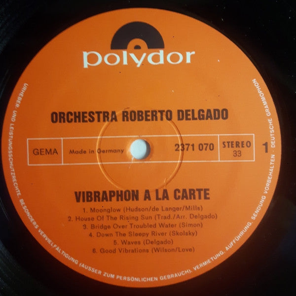 Roberto Delgado & His Orchestra : Vibraphon A La Carte (LP)