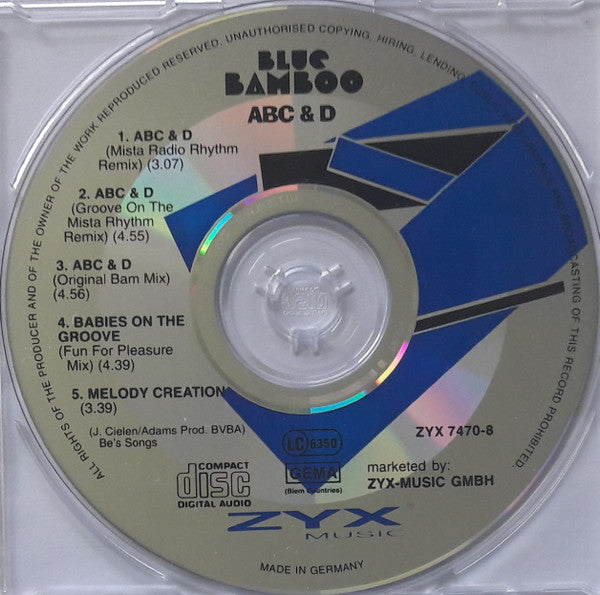 Blue Bamboo : ABC & D (CD, Maxi)