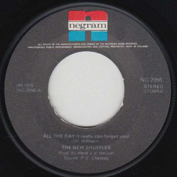 The New Shuffles : All The Day ( I Really Can Forget You ) (7", Single)
