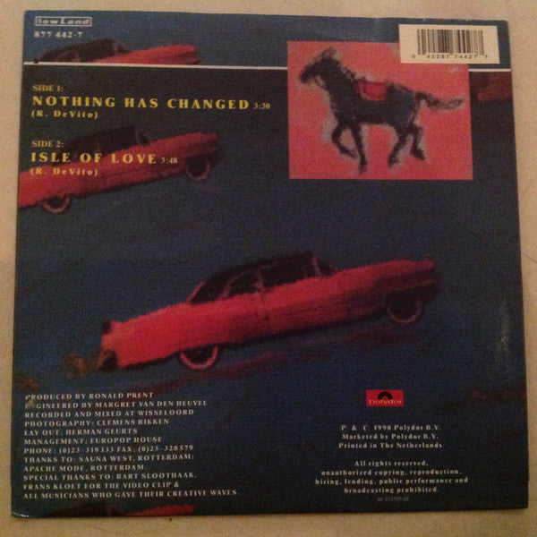 Rick DeVito : Nothing Has Changed  (7", Single)