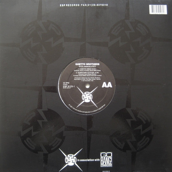 Ghetto Brothers : Bass Manoeuvres (12")