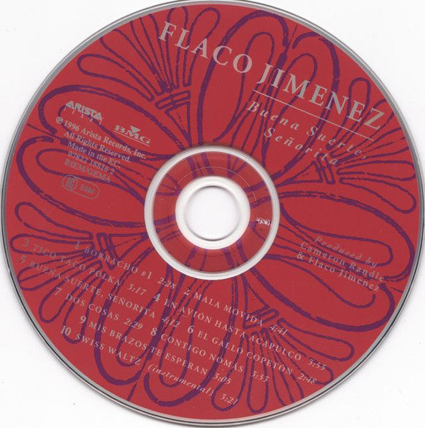 Flaco Jimenez : Buena Suerte, Señorita (CD, Album)