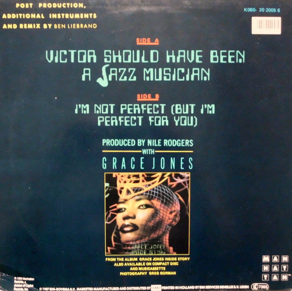 Grace Jones : Victor Should Have Been A Jazz Musician (12")