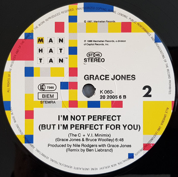 Grace Jones : Victor Should Have Been A Jazz Musician (12")