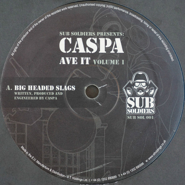 Caspa (3) : Ave It: Volume 1 (2x12")