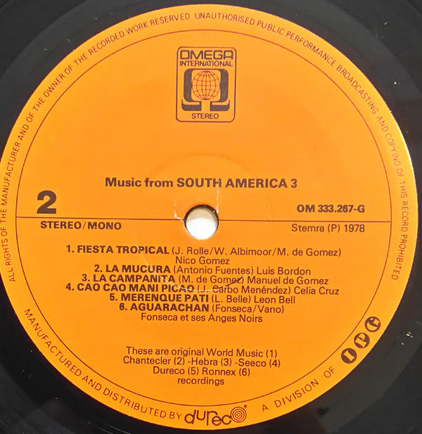 Various : Music From South America 3 (LP, Comp)