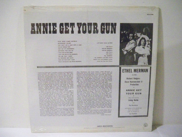 Ethel Merman And Ray Middleton , Music & Lyrics By Irving Berlin : Annie Get Your Gun (Original Broadway Cast Album) (LP, Album, RE, RP, Pin)