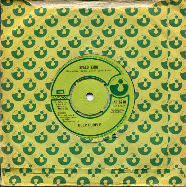 Deep Purple : Black Night (7", Single)