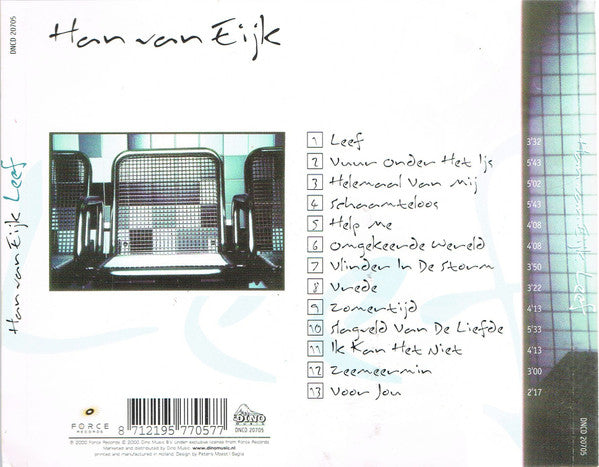 Han Van Eijk : Leef (CD, Album)