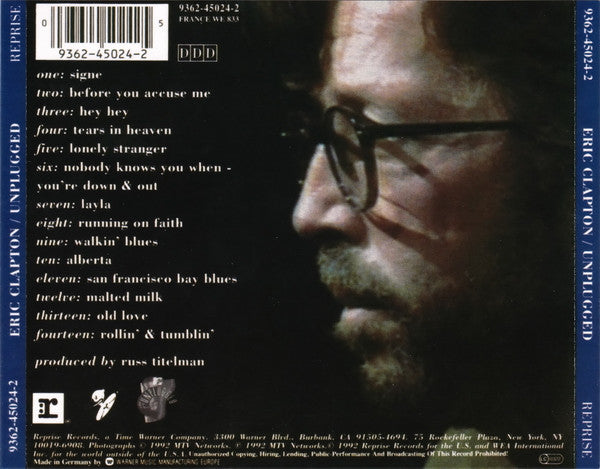 Eric Clapton : Unplugged (CD, Album, RE, RP)