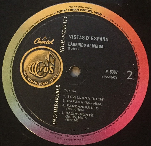 Laurindo Almeida : Vistas De España (LP)