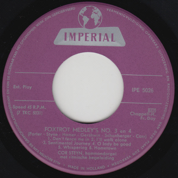 Cor Steyn : Meneer Cor Steyn (7", EP)