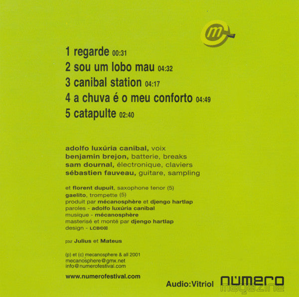 Mécanosphère / Adolfo Luxúria Canibal : Lobo Mau (CD, EP)