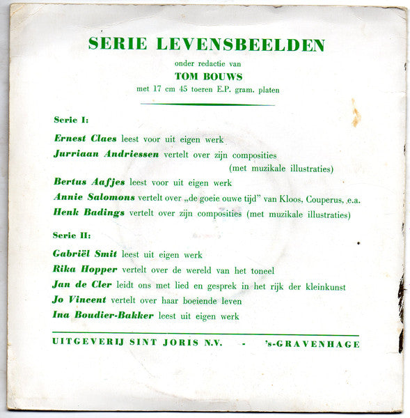 Rika Hopper : Serie Levensbeelden (7", Fli)