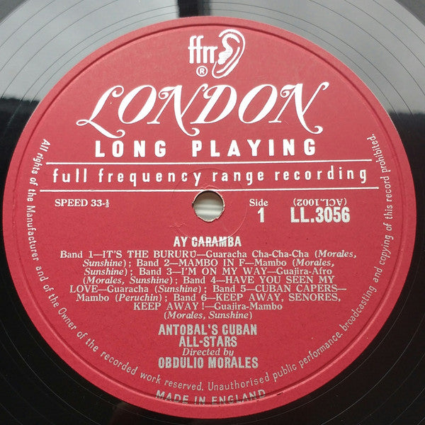Antobal's Cuban All-Stars : Ay Caramba! (LP, Album, Mono)