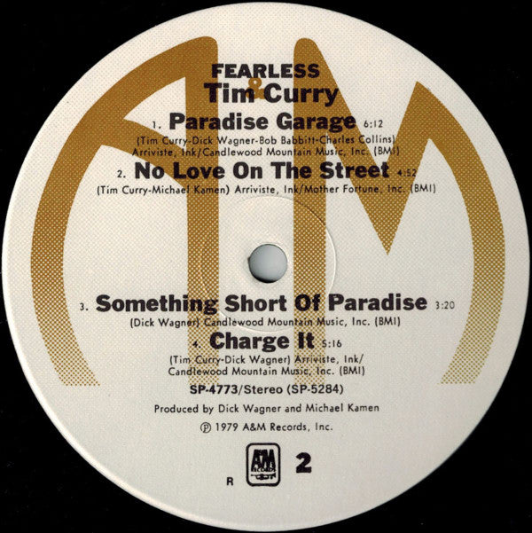 Tim Curry : Fearless (LP, Album, R)