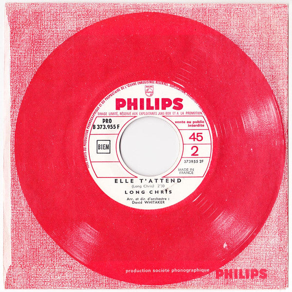 Long Chris : La Petite Fille de L'hiver (7", Single, Jukebox, Promo)