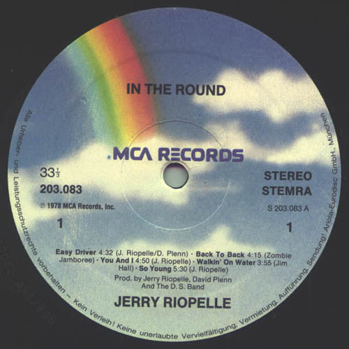 Jerry Riopelle : In The Round (LP, Album, RE)