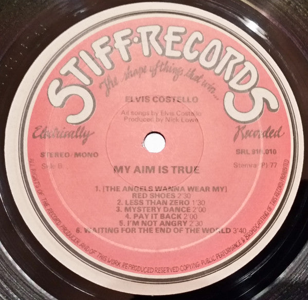 Elvis Costello : My Aim Is True (LP, Album, Red)