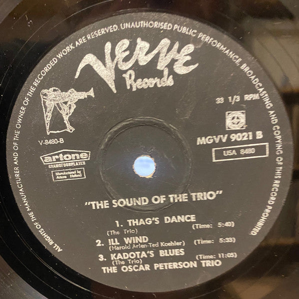Oscar Peterson, Ray Brown, Ed Thigpen : The Sound Of The Trio (LP, Album, Mono)