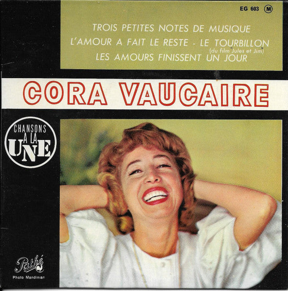 Cora Vaucaire : Trois Petites Notes De Musique (7", EP)