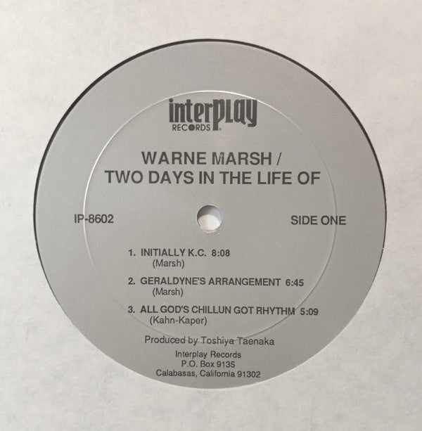 Warne Marsh : Two Days In The Life Of ... (LP, Album)