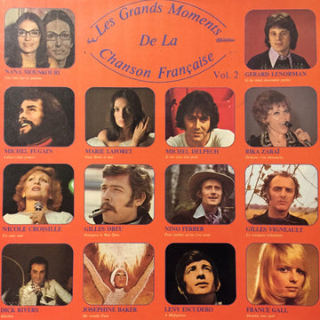 Various : Les Grands Moments De La Chanson Française - Vol.2 (2xLP, Comp)