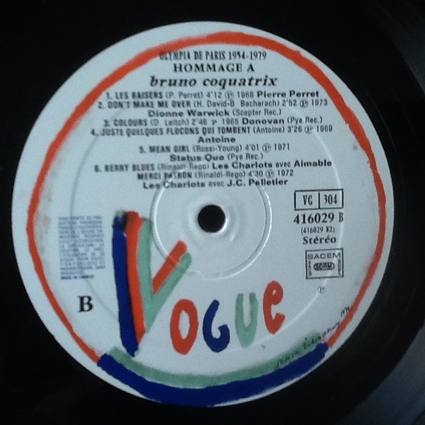 Various : Olympia De Paris 1954-1979 Hommage à Bruno Coquatrix (2xLP, Comp)