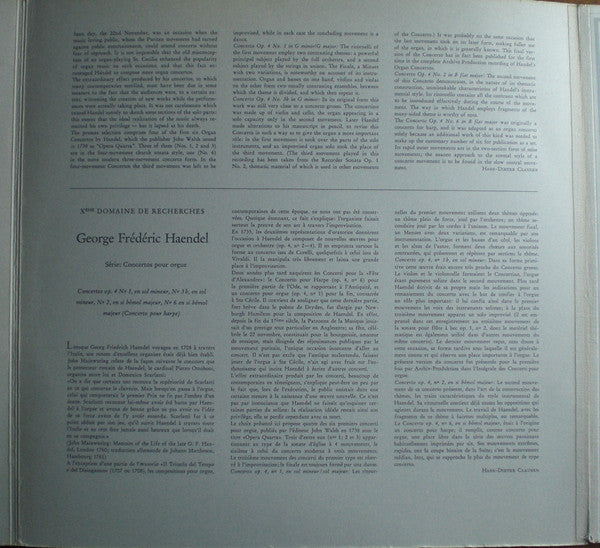 Georg Friedrich Händel - Eduard Müller, Hans Joachim Zingel, Schola Cantorum Basiliensis Dirigent: August Wenzinger : Quattro Concerti Per L'organo Ed Altri Stromenti = Vier Orgelkonzerte = Four Organ Concertos = Quatre Concertos Pour Orgue (Op. 4, Nr. 1, 3b, 2, 6) (LP)