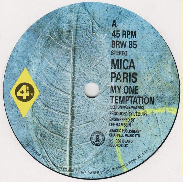 Mica Paris : My One Temptation (7", Single, Gre)