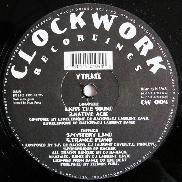Y Traxx : Kiss The Sound (12")
