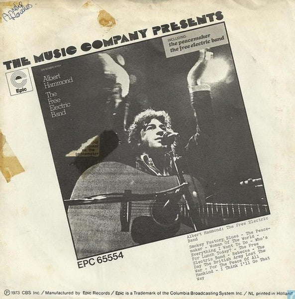 Albert Hammond : The Peacemaker (7", Single)