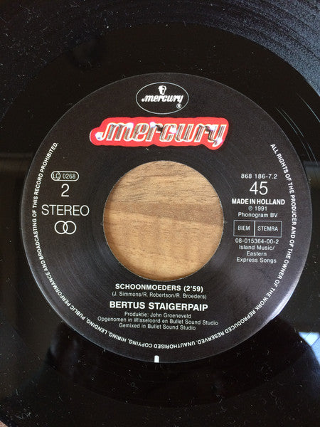 Bertus Staigerpaip : Boite Den Bajes Zit Veul Meer Gajes (7", Single)