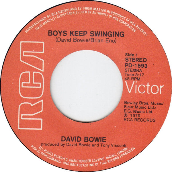 David Bowie : Boys Keep Swinging (7", Single)