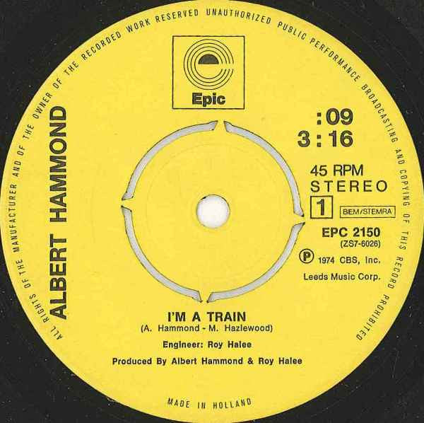 Albert Hammond : I'm A Train (7", Single)
