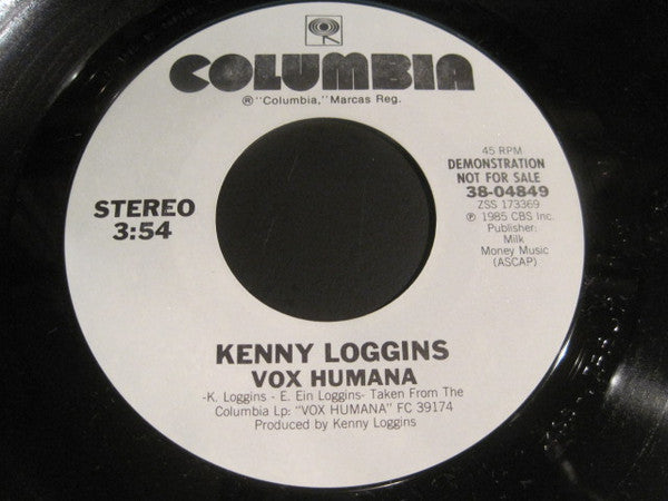 Kenny Loggins : Vox Humana (7", Promo)