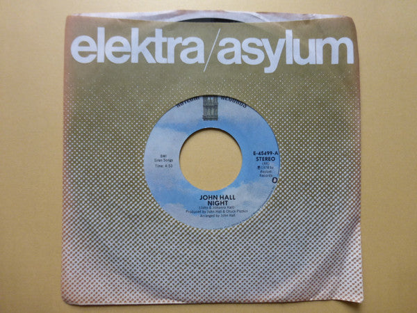 John Joseph Hall : Night (7", Single)