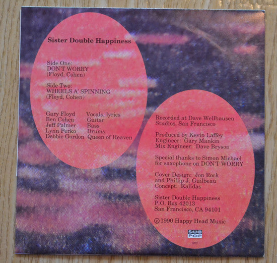 Sister Double Happiness : Don't Worry (7", Single)