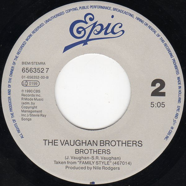 The Vaughan Brothers : Tick Tock (7", Single)