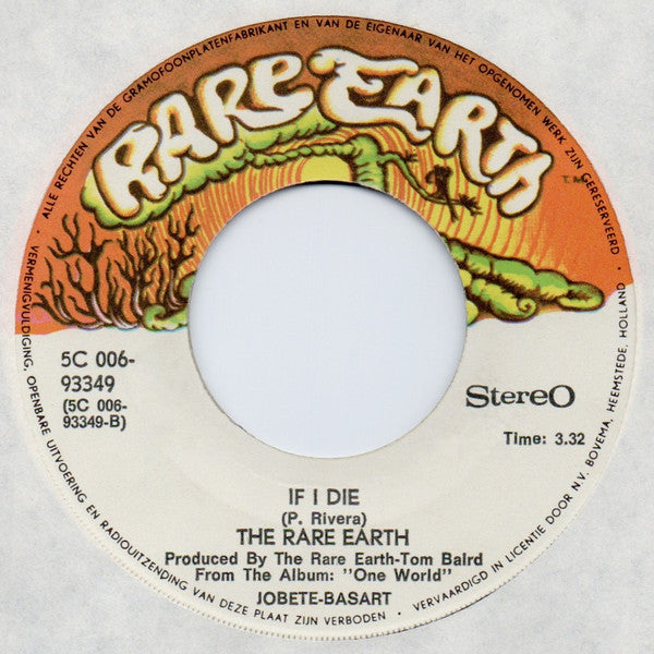 Rare Earth : Any Man Can Be A Fool (7", Single)