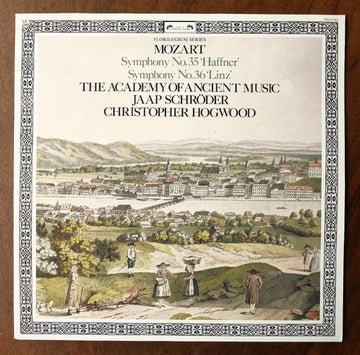 Wolfgang Amadeus Mozart - The Academy Of Ancient Music, Jaap Schröder, Christopher Hogwood : Symphony No.35 'Haffner' / Symphony No.36 'Linz' (LP, RE)