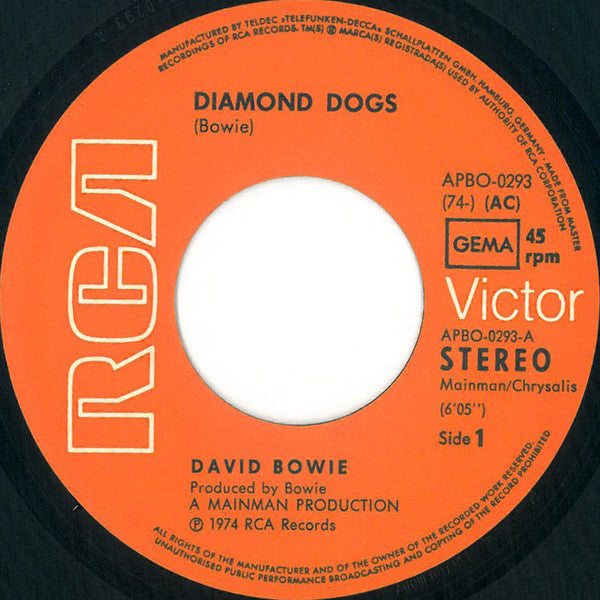 David Bowie : Diamond Dogs (7", Single)
