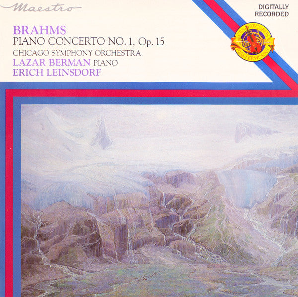 Johannes Brahms, Chicago Symphony Orchestra, Lazar Berman, Erich Leinsdorf : Piano Concerto No.1, Op.15 (CD, Album, RE)