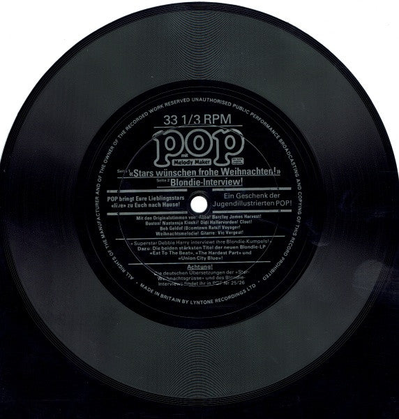Various : Stars Wünschen Frohe Weihnachten! / Blondie-Interview (Flexi, 7", Single, Promo)