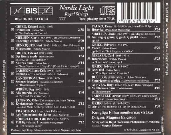 Kungliga Filharmonikernas Stråkar, Magnus Ericsson (5) : Nordic Light (CD)